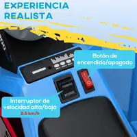 Quad Eléctrico para Niños con Remolque 106x41,5x48,5 cm Azul HOMCOM Quad Eléctrico para Niños con Remolque 106x41,5x48,5 cm Azul HOMCOM
