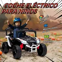 Coche Eléctrico para Niños UTV 12V con 2 Motores Blanco AIYAPLAY Coche Eléctrico para Niños UTV 12V con 2 Motores Blanco AIYAPLAY