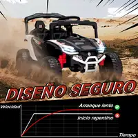 Coche Eléctrico para Niños UTV 12V con 2 Motores Blanco AIYAPLAY Coche Eléctrico para Niños UTV 12V con 2 Motores Blanco AIYAPLAY