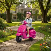 Moto Eléctrica para Niños 6V Ruedas de 6,9'' Velocidad de 2,5km/h Rosa AIYAPLAY Moto Eléctrica para Niños 6V Ruedas de 6,9'' Velocidad de 2,5km/h Rosa AIYAPLAY