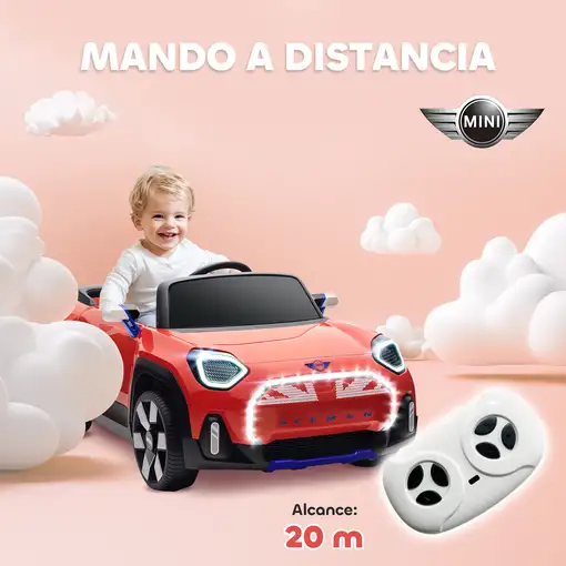 Coche Eléctrico para Niños de +3 Años MINI Concept Aceman Rojo AIYAPLAY