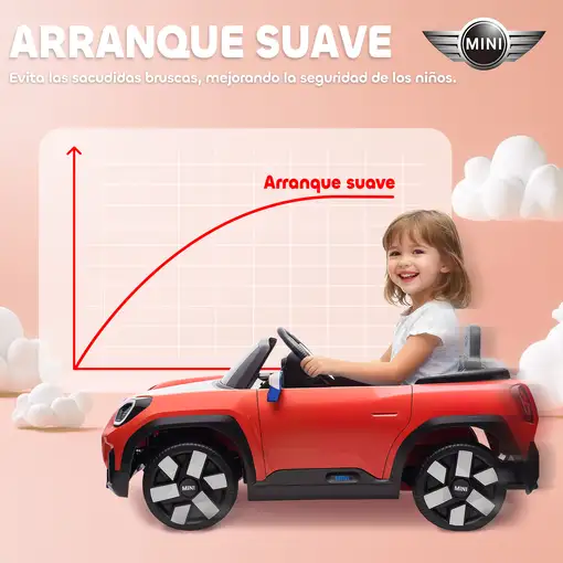Coche Eléctrico para Niños de +3 Años MINI Concept Aceman Rojo AIYAPLAY