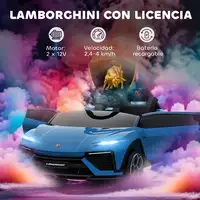 Coche Eléctrico para Niños de +3 Años Lamborghini Batería 12V Azul AIYAPLAY Coche Eléctrico para Niños de +3 Años Lamborghini Batería 12V Azul AIYAPLAY