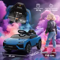 Coche Eléctrico para Niños de +3 Años Lamborghini Batería 12V Azul AIYAPLAY Coche Eléctrico para Niños de +3 Años Lamborghini Batería 12V Azul AIYAPLAY