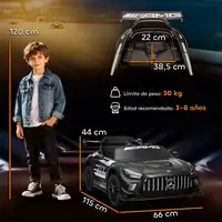 Coche Eléctrico para Niños Mercedes-AMG GT3 Evo Negro AIYAPLAY Coche Eléctrico para Niños Mercedes-AMG GT3 Evo Negro AIYAPLAY