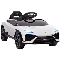 Coche Eléctrico para Niños de +3 Años Lamborghini Batería 12V Blanco AIYAPLAY Coche Eléctrico para Niños de +3 Años Lamborghini Batería 12V Blanco AIYAPLAY