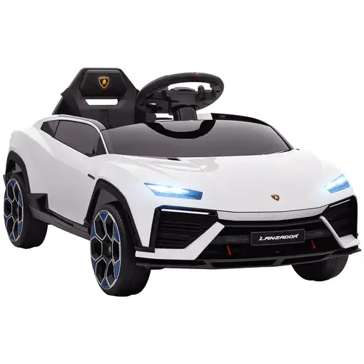 Coche Eléctrico para Niños de +3 Años Lamborghini Batería 12V Blanco AIYAPLAY Coche Eléctrico para Niños de +3 Años Lamborghini Batería 12V Blanco AIYAPLAY