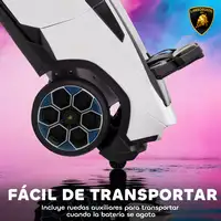 Coche Eléctrico para Niños de +3 Años Lamborghini Batería 12V Blanco AIYAPLAY Coche Eléctrico para Niños de +3 Años Lamborghini Batería 12V Blanco AIYAPLAY