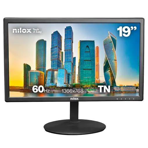 Nilox NXM19FHD11 pantalla para PC 47 cm (18.5'') 1366 x 768 Pixeles HD LED Negro