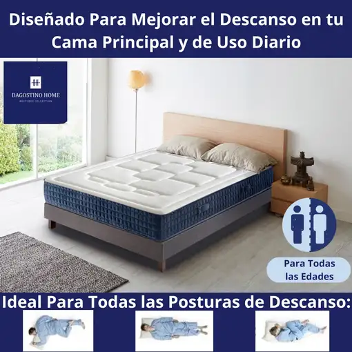 Colchón 180x200 ALTA GAMA Visco | Alto 23cm | Firmeza Alta