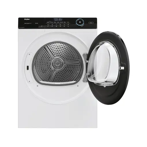 Secadora blanca con bomba de calor, 9 kg, I-Pro Series 5 HD90-A3959 HAIER