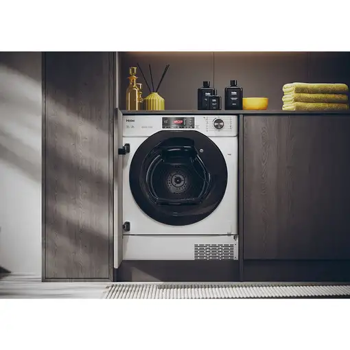 Secadora integrable con bomba de calor, 7 Kg, HDBI H7A2TBEX-S HAIER