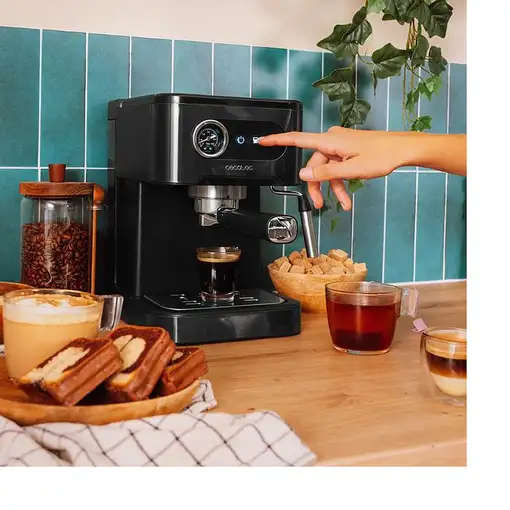 Cafeteras express Semi-automática Negro 1.5 L 2 cups 00271 CECOTEC