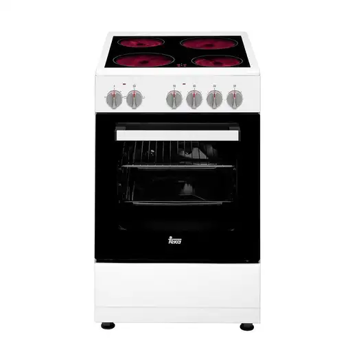 Cocina independiente cerámico 4 zone(s) horno eléctrico Blanco 40297957 TEKA