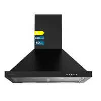 Cecotec 02871 campana De pared Negro 650 m³/h