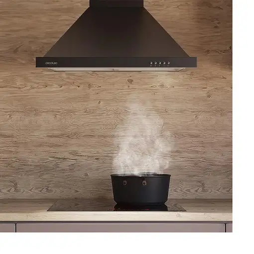 Cecotec 02871 campana De pared Negro 650 m³/h