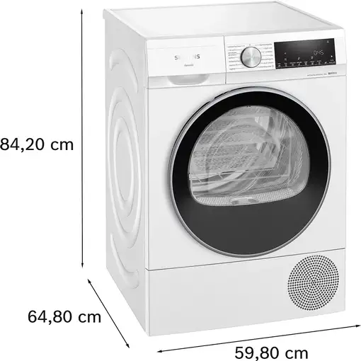 Siemens iQ500 WQ45G2D0ES secadora Independiente Carga frontal 9 kg Blanco