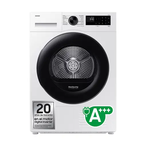 Samsung Secadora 9Kg con Inteligencia Artificial y SmartThings Clase A+++ Blanca
