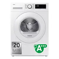 Samsung Secadora 9Kg con Bomba de Calor Clase A+++ Blanca DV90DG52A0TEEC Samsung Secadora 9Kg con Bomba de Calor Clase A+++ Blanca DV90DG52A0TEEC