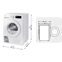 Samsung Secadora 9Kg con Bomba de Calor Clase A+++ Blanca DV90DG52A0TEEC Samsung Secadora 9Kg con Bomba de Calor Clase A+++ Blanca DV90DG52A0TEEC