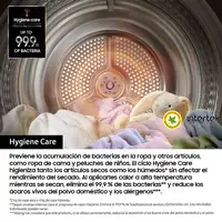 Samsung Secadora 9Kg con Bomba de Calor Clase A+++ Blanca DV90DG52A0TEEC Samsung Secadora 9Kg con Bomba de Calor Clase A+++ Blanca DV90DG52A0TEEC