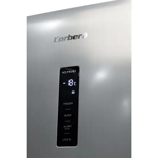 Corbero CCVH18524NFX congelador Congelador vertical Independiente 274 L Acero inox