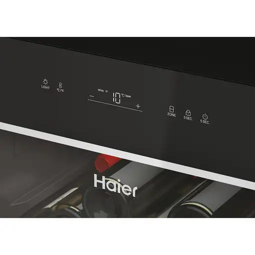 Haier Wine Bank 60 Serie 7HWS236GDEH1 Nevera vino Independiente Negro 236 botellas