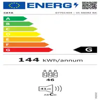 CATA VI 59082 BK Nevera de vino Integrado Negro 46 botella(s) CATA VI 59082 BK Nevera de vino Integrado Negro 46 botella(s)