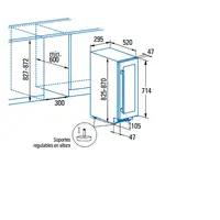 CATA VI 30117 X Integrado Acero inoxidable 17 botella(s) CATA VI 30117 X Integrado Acero inoxidable 17 botella(s)