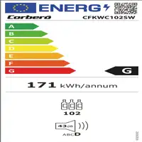 Corbero CFKWC91SWDZ enfriador de vino Nevera de vino Independiente Aluminio, Negr Corbero CFKWC91SWDZ enfriador de vino Nevera de vino Independiente Aluminio, Negr