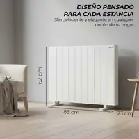 Yoevu - Emisor térmico 2000W con tecnología TRIAC, WiFi y Alexa, pantalla digital Yoevu - Emisor térmico 2000W con tecnología TRIAC, WiFi y Alexa, pantalla digital