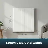 Yoevu - Emisor térmico 900W con tecnología TRIAC, WiFi y Alexa, pantalla digita Yoevu - Emisor térmico 900W con tecnología TRIAC, WiFi y Alexa, pantalla digita