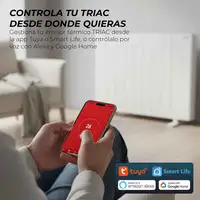 Yoevu - Emisor térmico 900W con tecnología TRIAC, WiFi y Alexa, pantalla digita Yoevu - Emisor térmico 900W con tecnología TRIAC, WiFi y Alexa, pantalla digita