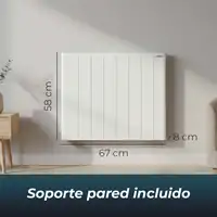 Yoevu - Emisor térmico 1500W con tecnología TRIAC, WiFi y Alexa, pantalla digita Yoevu - Emisor térmico 1500W con tecnología TRIAC, WiFi y Alexa, pantalla digita
