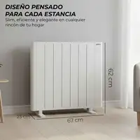Yoevu - Emisor térmico 1500W con tecnología TRIAC, WiFi y Alexa, pantalla digita Yoevu - Emisor térmico 1500W con tecnología TRIAC, WiFi y Alexa, pantalla digita