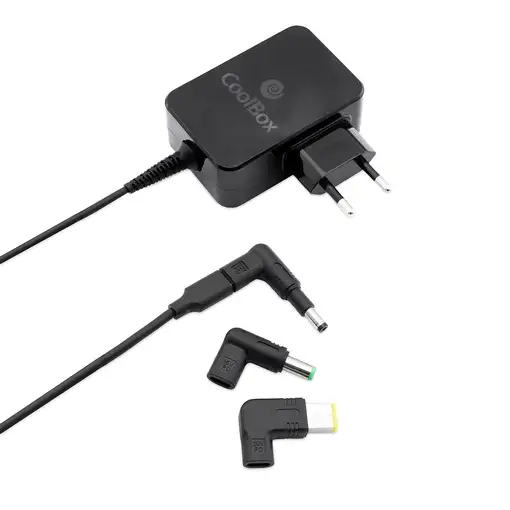 CoolBox COO-NB65-PDUC adaptador e inversor de corriente Interior 65 W Negro