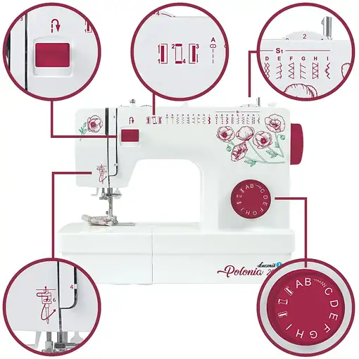 Łucznik POLONIA 2018 máquina de coser Máquina de coser semiautomática Eléctrico