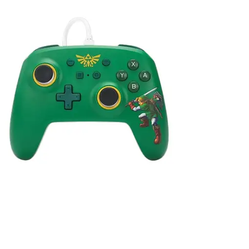 PowerA NSGP0199-01 mando y volante Verde, Blanco, Amarillo USB Gamepad Nintendo S