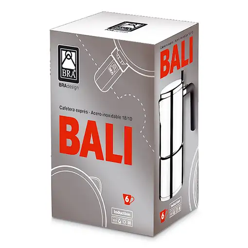 Cafeteras italianas Plata 4 cups A170401 BRA