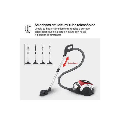 LG VK8506NHAG aspiradora 1,2 L Secar 650 W Sin bolsa