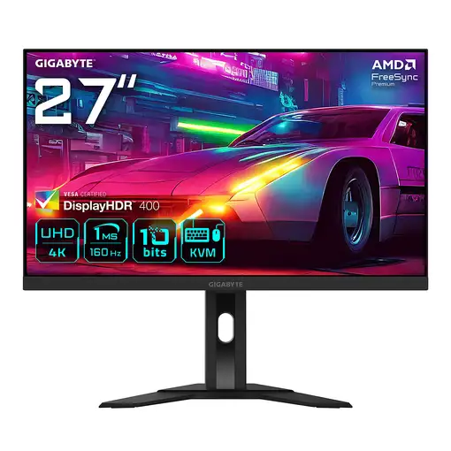 GIGABYTE M27UA 27'' Monitor de juegos UHD - 3840 x 2160, 160Hz, 1ms, 400 cd/m², Fr GIGABYTE M27UA 27'' Monitor de juegos UHD - 3840 x 2160, 160Hz, 1ms, 400 cd/m², Fr