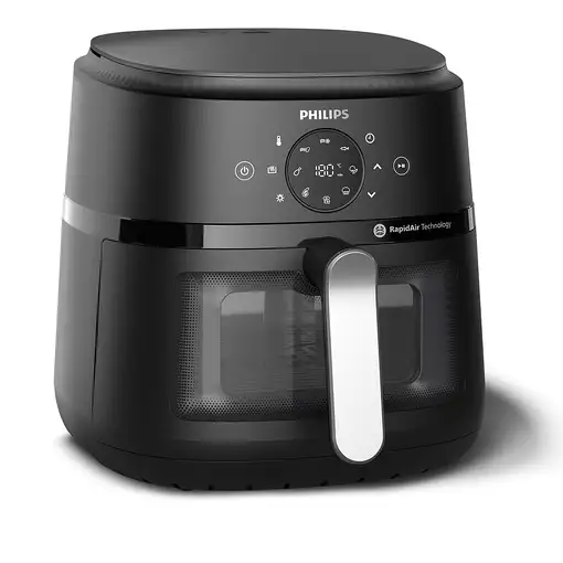Freidora de aire con ventana, 6.2 L, 1700W, tecnología RapidAir, NA231/00 PHILIPS