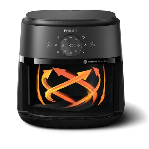 Freidora de aire con ventana, 6.2 L, 1700W, tecnología RapidAir, NA231/00 PHILIPS