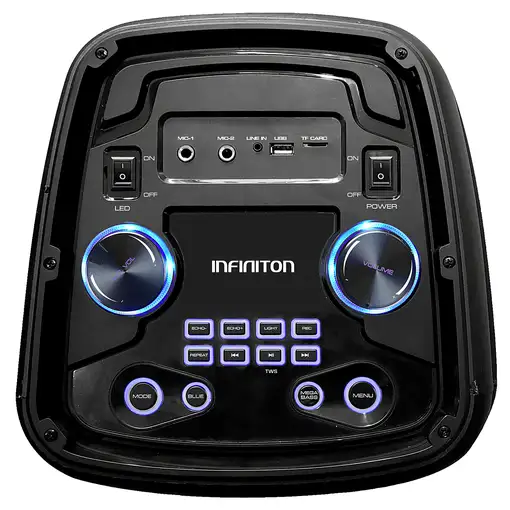Infiniton Party EQ20 Altavoz para fiestas Negro 100 W