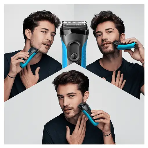 Braun Series 3 Shave&Style 3010BT Máquina de afeitar de láminas Recortadora Negro