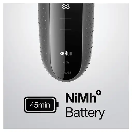 Braun Series 3 3000BT Máquina de afeitar de láminas Recortadora Gris