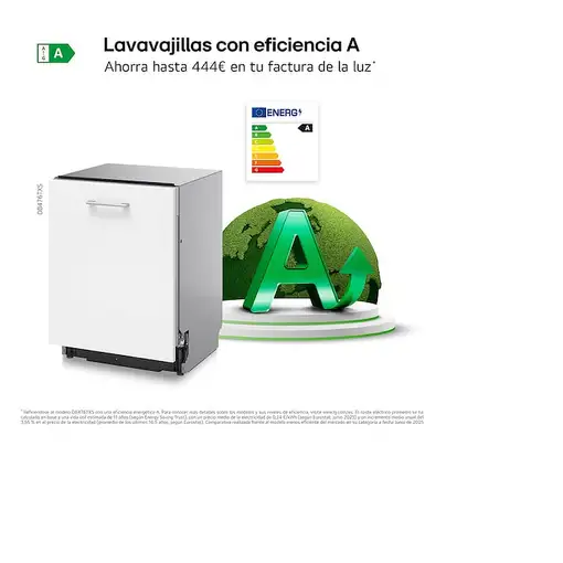Lavavajillas 600 mm 14 place settings DB476TXS.OUTLET LG