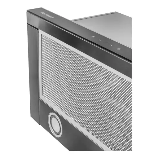 Corbero ANETO660X campana Telescópica o extraplana Negro, Acero inox