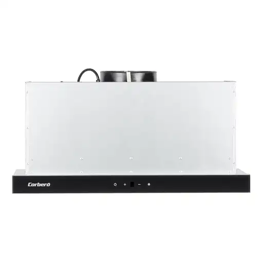 Corbero ANETO660X campana Telescópica o extraplana Negro, Acero inox