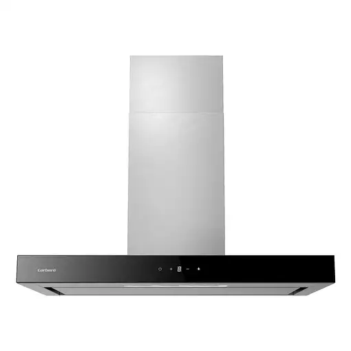 Corbero ATHABASCA9100XB campana De pared Negro, Acero inoxidable A++ 958 m³/h